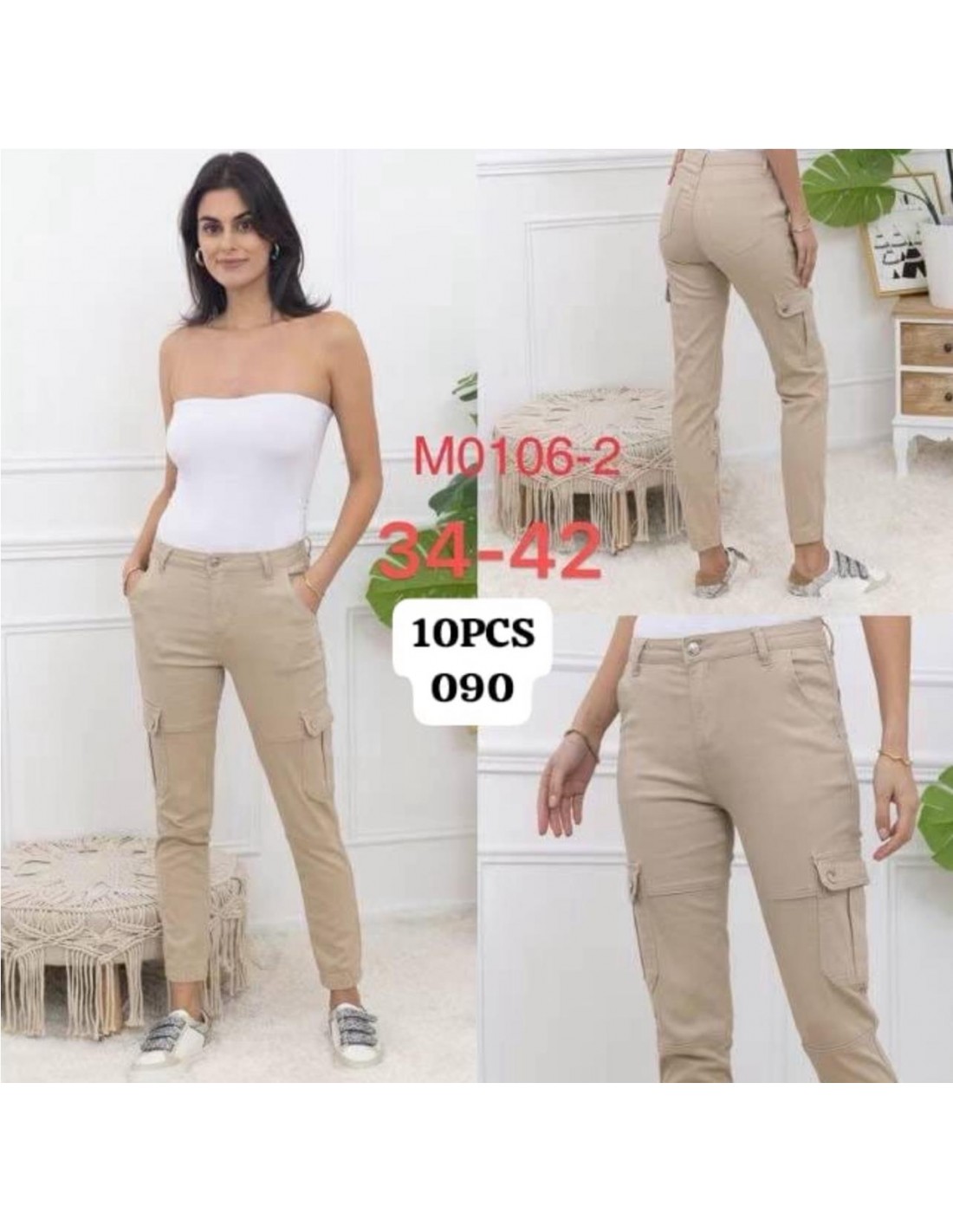 JEAN CARGO NEREA BEIGE