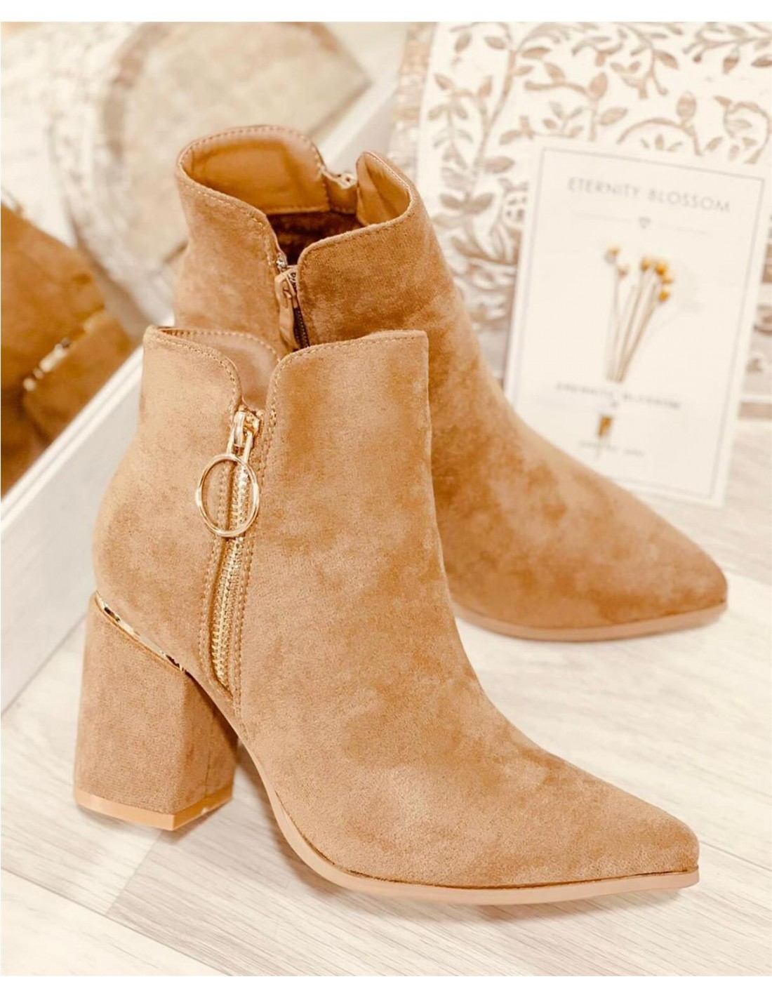 BOTAS ANTELINA ARO CAMEL